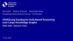 Slides: SPARQLing Datalog for Rule-Based Reasoning over Large Knowledge Graphs