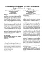 The Abstract Expressive Power of First-Order and Description Logics with Concrete Domains
