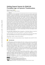 Unifying Sequent Systems for Gödel-Löb Provability Logic via Syntactic Transformations