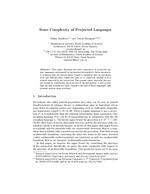 State Complexity of Projected Languages