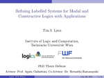 Slides: Refining Labelled Systems for Modal and Constructive Logics with Applications