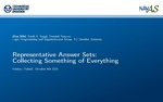 Slides: Representative Answer Sets: Collecting Something of Everything