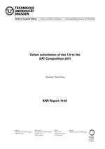 Solver submission of riss 1.0 to the SAT Competition 2011