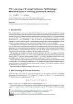 PAC Learning of Concept Inclusions for Ontology-Mediated Query Answering (Extended Abstract)