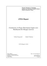 Consistency in Fuzzy Description Logics over Residuated De Morgan Lattices