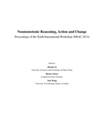 Proceedings of the Tenth International Workshop on Non-Monotonic Reasoning, Action and Change (NRAC 2013)