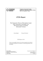 The Expressive Power of Description Logics with Numerical Constraints over Restricted Classes of Models (Extended Version)
