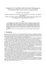 Computation of Controllable and Coobservable Sublanguages in Decentralized Supervisory Control via Communication