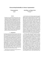 Characterizing Realizability in Abstract Argumentation