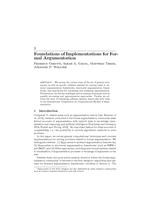Foundations of Implementations for Formal Argumentation