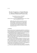 On the Complexity of Initial Models in Abstract Dialectical Frameworks