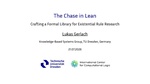 Slides: The Chase in Lean - Crafting a Formal Library for Existential Rule Research