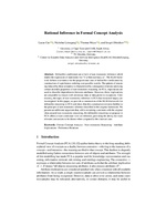 Rational Inference in Formal Concept Analysis