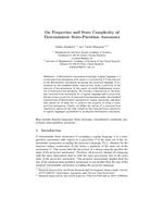 On Properties and State Complexity of Deterministic State-Partition Automata
