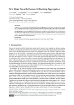 First Steps Towards Human-AI Ranking Aggregation