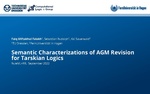 Slides: Semantic Characterizations of AGM Revision for Tarskian Logics