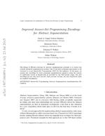 Improved Answer-Set Programming Encodings for Abstract Argumentation