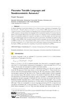 Piecewise Testable Languages and Nondeterministic Automata