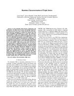 Runtime Characterisation of Triple Stores