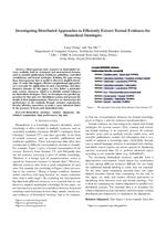 Investigating Distributed Approaches to Efficiently Extract Textual Evidences for Biomedical Ontologies