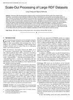 Scale-Out Processing of Large RDF Datasets