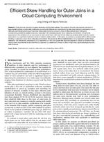 Efficient Skew Handling for Outer Joins in a Cloud Computing Environment