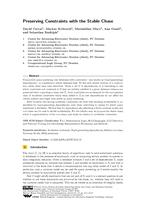 Preserving Constraints with the Stable Chase