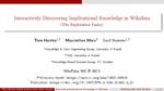 Interactively Discovering Implicational Knowledge in Wikidata