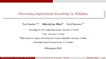 Discovering Implicational Knowledge in Wikidata