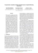Categorisation, Typicality & Object-Specific Features in Spatial Referring Expressions