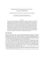 Rushing and Strolling among Answer Sets - Navigation Made Easy