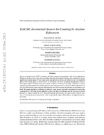 IASCAR: Incremental Answer Set Counting by Anytime Refinement