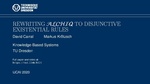 Slides: Rewriting the Description Logic ALCHIQ to Disjunctive Existential Rules