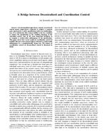 A bridge between decentralized and coordination control