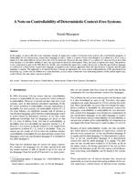 A note on controllability of deterministic context-free systems