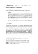 ADF-BDD.DEV: Insights to undecided Statements in Abstract Dialectical Frameworks