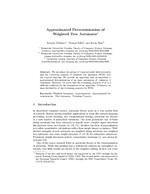 Approximated Determinisation of Weighted Tree Automata