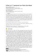 A note on C2 interpreted over finite data-words