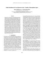 Finite Entailment of Local Queries in the Z family of Description Logics