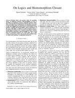 On Logics and Homomorphism Closure