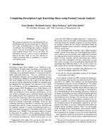 Completing Description Logic Knowledge Bases using Formal Concept Analysis