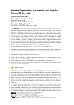 Datalog-Expressibility for Monadic and Guarded Second-Order Logic