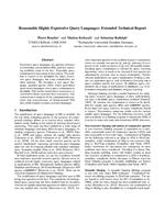 Reasonable Highly Expressive Query Languages: Extended Technical Report