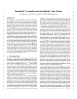 Bounded Treewidth and the Infinite Core Chase – Complications and Workarounds toward Decidable Querying
