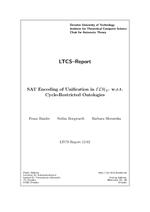 SAT Encoding of Unification in ELH_R^+ w.r.t. Cycle-Restricted Ontologies