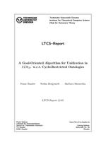 A Goal-Oriented Algorithm for Unification in ELH_R^+ w.r.t. Cycle-Restricted Ontologies