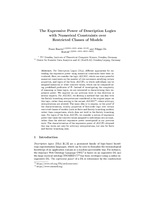 The Expressive Power of Description Logics with Numerical Constraints over Restricted Classes of Models