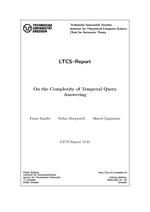 On the Complexity of Temporal Query Answering