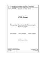 Computing Boundaries for Reasoning in Sub-Ontologies