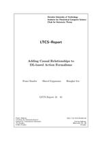 Adding Causal Relationships to DL-based Action Formalisms